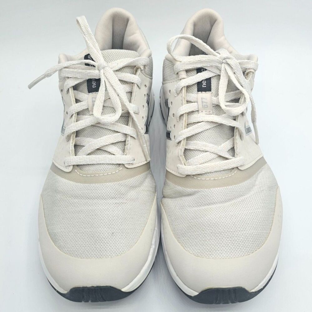 New Balance Women Sneakers 8 Cream Black Cushioned Running Shoes